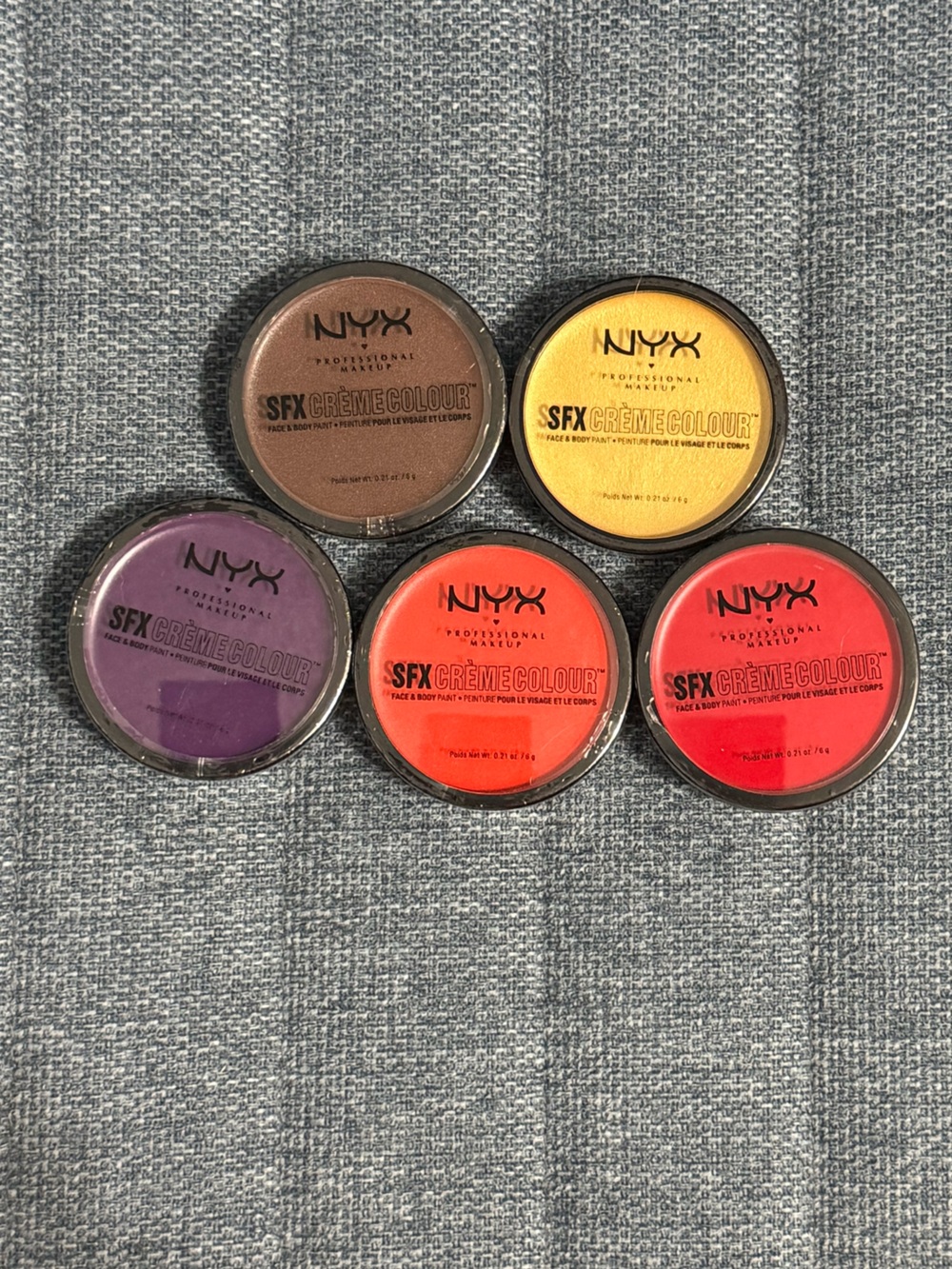 Set of 5 NYX SFX Creme Colour Face & Body Paint